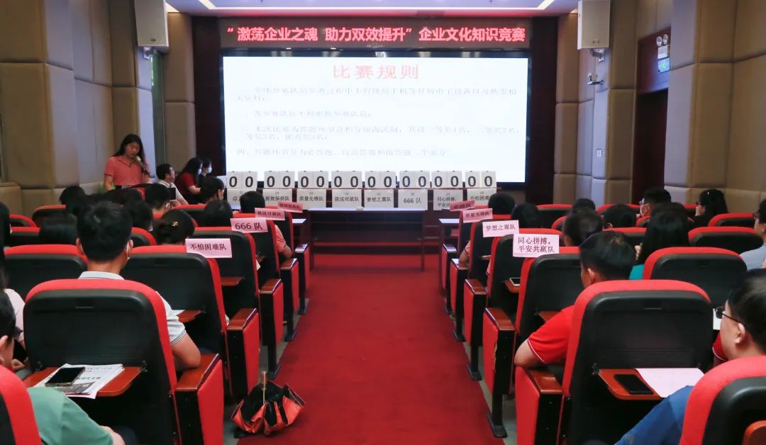 激荡企业之魂 助力双效提升——白云山js33333金沙线路检测公司乐成举行企业文化知识竞赛